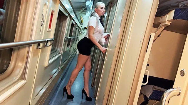 Train Stewardess Alexa Bunny Making Passengers Trip Unforgettable