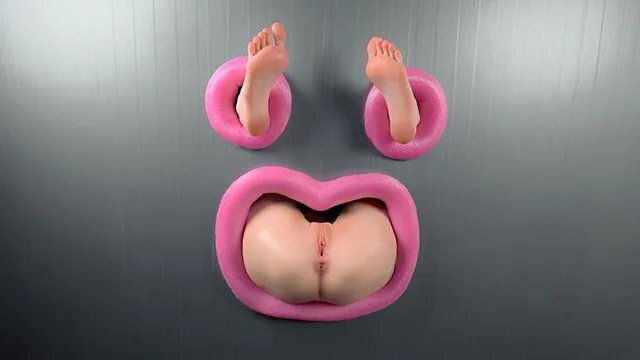 Gloryhole Fuck Through Wall until Foot Shake