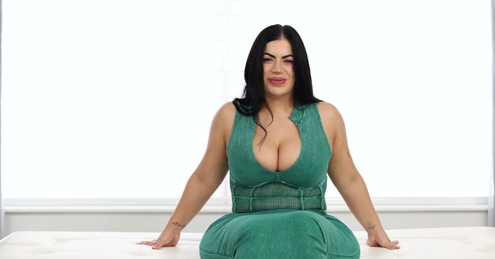 Real love making experience with beautiful brunette couple.