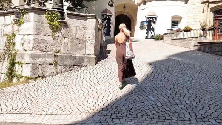 Blonde MILF Selena Enjoys Homemade After Walk Blowjob Creampie