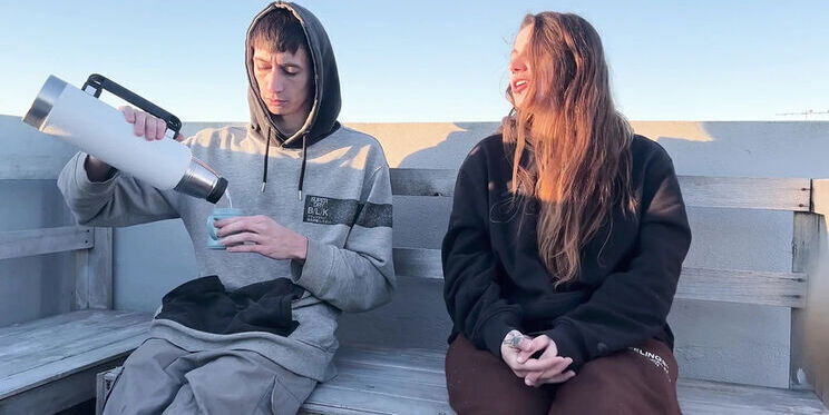 Neighbors Watch Suck Outdoor Latina Teen Blowjob Creampie