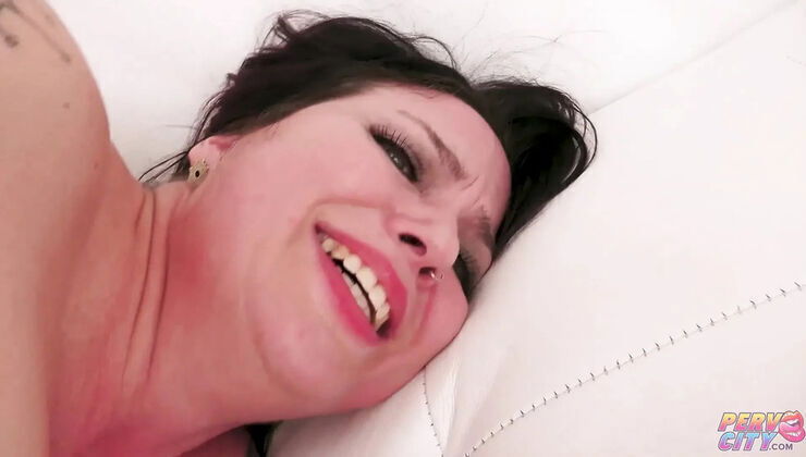 Busty MILF First Interracial Camera