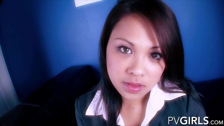 Madison gets tight pounded mouth filled with creamy Dark