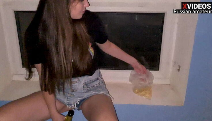 Stepmom Alina Can't Resist Step Stairwell Blowjob Creampie