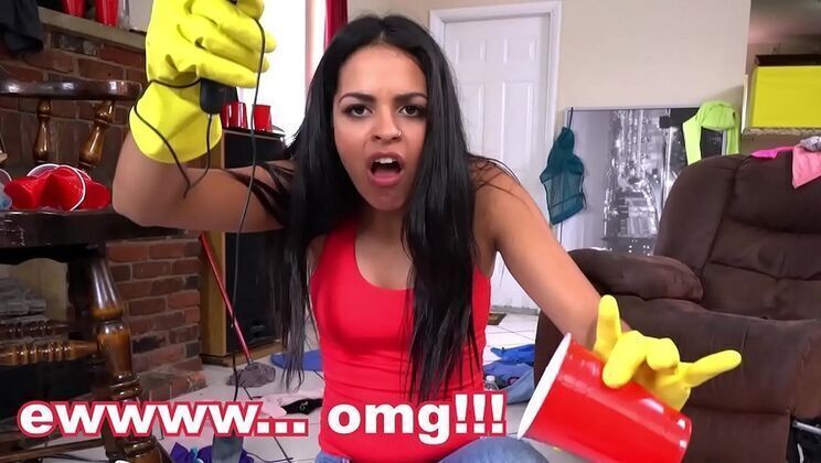 Latina Maid Vienna Black Sucks Fucks BangBros