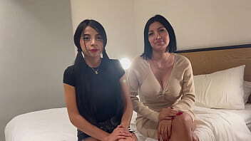 Year Teen with Huge Natural Brings Stepmom First Porn Casting