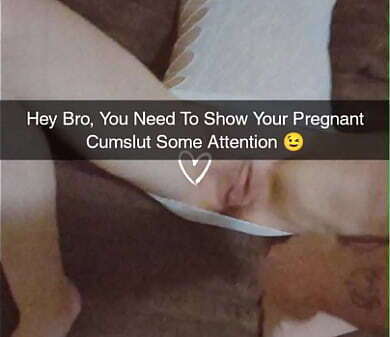 Neglected Pregnant Cumslut Cheats &amp_ Gets Creampied Snapchat