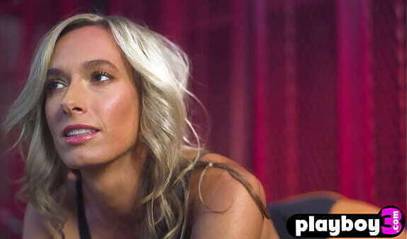 blonde stretching after workout MILF exposed beautiful body