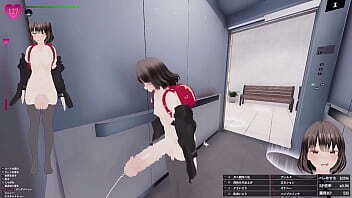 【プレイ動画014】ランドセル姿のデカ〇ン小〇生がショッピングモールでぶっかけまくり！秘密のエクスポーズ バレないように露出するマナカさん