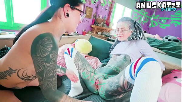 Goth Girls with Glasses Threesome ATM, ATOGM