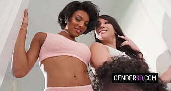 Tattooed stud fucks tgirls Kasey Kei, Morena