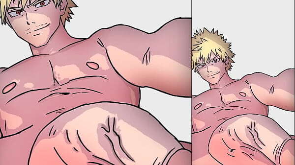 Bakugo Dick Growth Animation 1027 (From small dick huge dick)