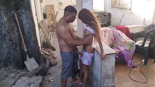 1&deg_ Parte Pequena enteada cozinho fudido livre