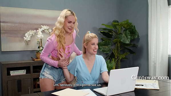 Almost Caught Tongue Fucking Step Under Table