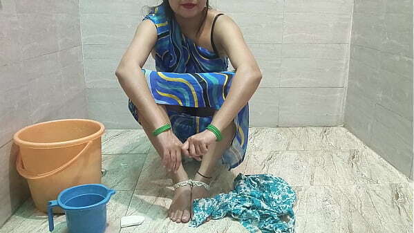 stepmom lets stepson fuck while cleaning clothes