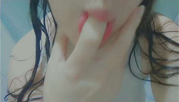 Naughty girl taking shower getting horny ending masturbation shower mouth close