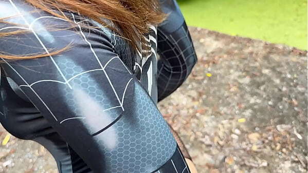 Girl Spider-Man Suit Gets Fucked Every Hole Abandoned Building