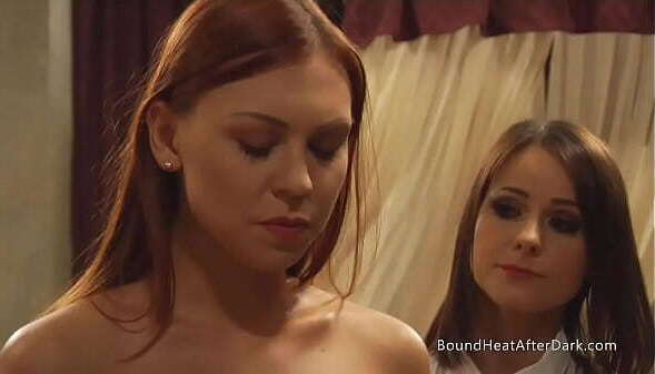 Redhead Lesbian Slave Undressed Whipped Merciless Mistress