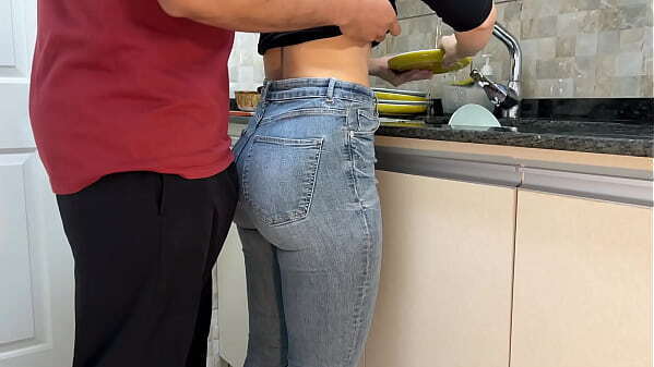 Maid gets wearing Jeans (FREE USE)