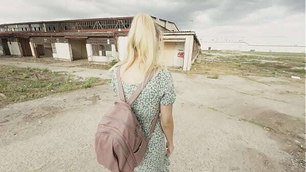 Risky Public: Girl sucks stranger abandoned spot, taking load like pro!