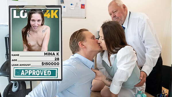 LOAN4K. Slutty Mina playing dirty games with loan manager