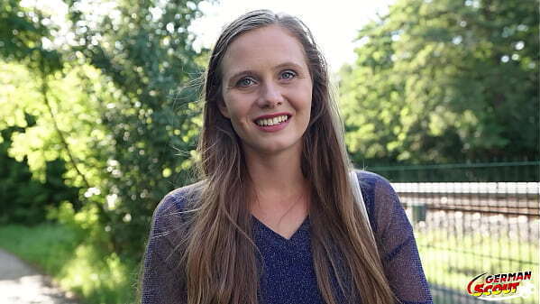 GERMAN SCOUT Natural Girl Riddy with hairy Pussy multiple Orgasm Pick Casting