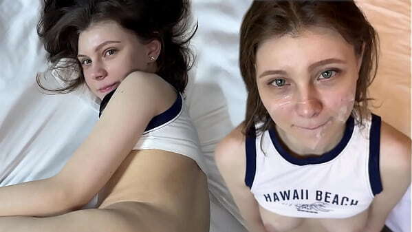 Sexy Neighbor Going Crazy. Tiny Pussy Barely