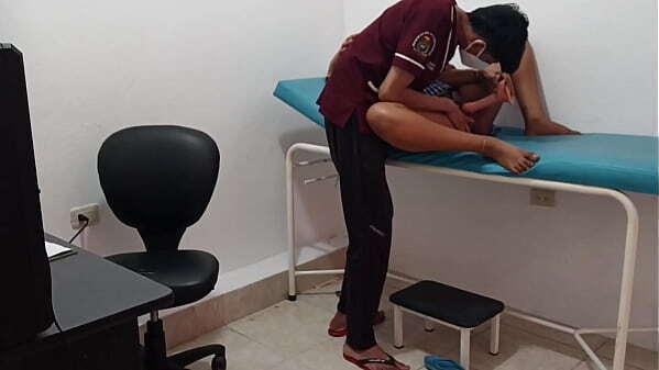 Doctor treats young patient masturbates with dildo &ndash_ ends very horny alone