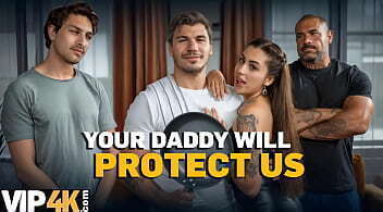 VIP4K. Brunette chose wisely whom fuck...