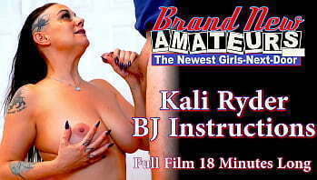 Brunette Inked Cutie Kali Ryder Sucks Swallows Cumshot!