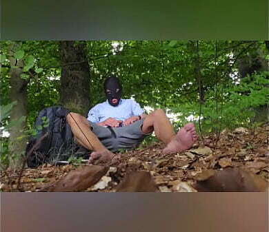 public outdoor wanking woods