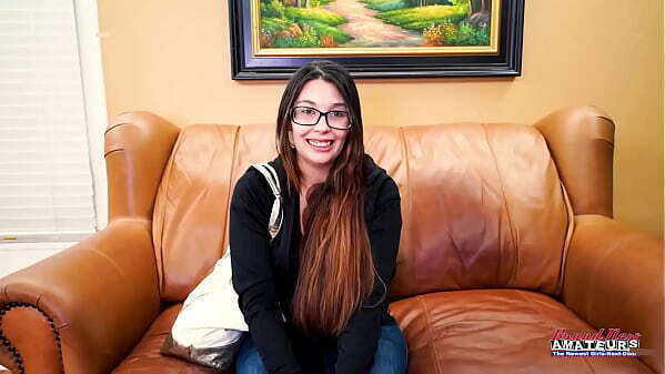 Brunette Nerdy Young MILF Fiona Ryder Gets Pussy Butt Hole Fucked!