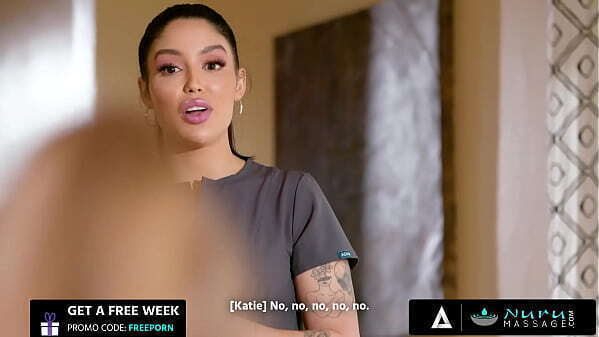 NURU MASSAGE Hardcore Threesome Between Sexy Coworkers Lucky Client SPANISH SUBTITLES