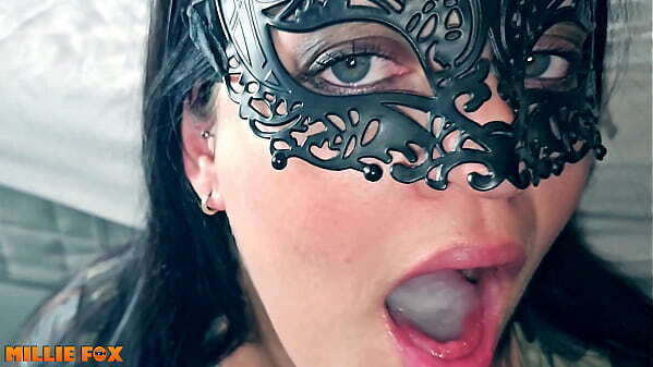 Amateur MILF swallow three times because load Millie