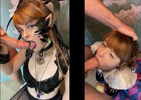 Cosplayer Deepthroats Photographer'_s Juicy Olivia Jarden