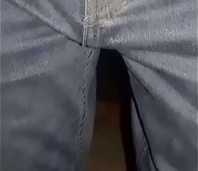 Pantalones orinados pa&ntilde_al tela d&iacute_a lleno delicia pajas