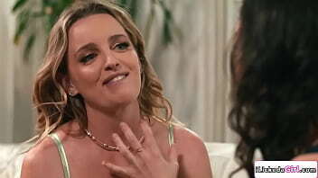 Lesbian milf makes redhead petite neighbor lick pussy