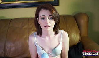 Cute Redhead Coed Ravyn Rubs Perky Pussy With Toy!