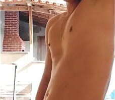 Batendo casa praia exibicionismo