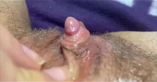 clit orgasm closeup