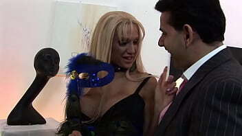 Boobed Blonde Anderssen Sucks Fucks Lingerie