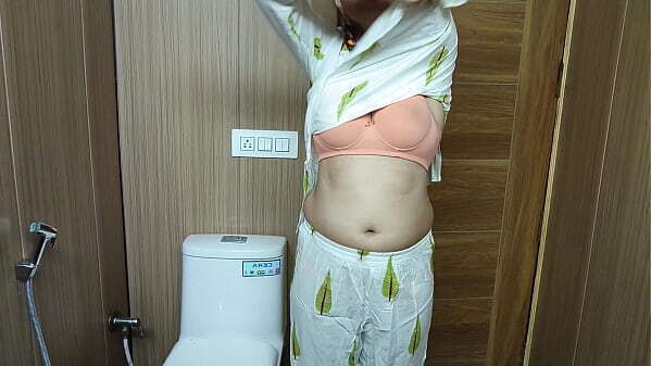 Trying Stepmother'_s Delicious Pussy Bathroom. Full Video