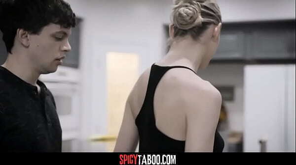 Sexy housemaid fucks with boss'_s stepson