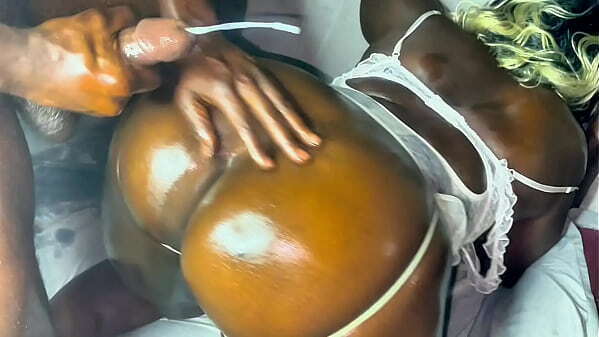 African Black Ebony Fucked Doggystyle Step-Father&rsquo_s With Massive Squirt Huge Cumshot (Full Video Premium)