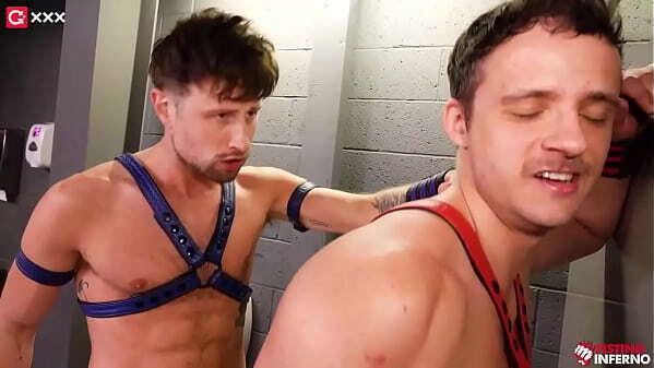 Alone rural bathroom Drew Dixon strokes uncut urinal