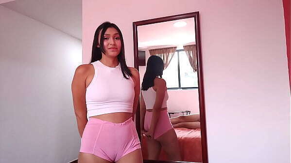 Stepsister pink shorts wants show what it'_s like cowgirl