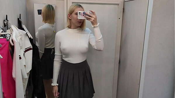 Fitting Room Show &ndash_ Sheer Fabric, Panties, Curves.