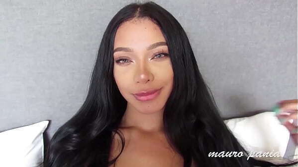 apartment with brunette latina RebecaCors