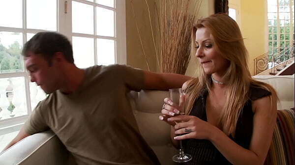 good fellows invited sexy blondes enjoyed fucking them together