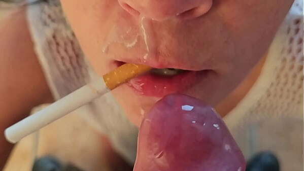 Smoking after BlowJob with Mouths